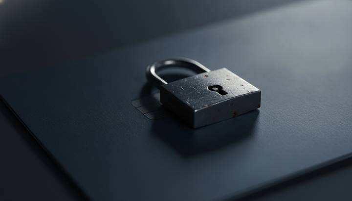 Замок на банковской карте — иллюстрация к разбору о том, что нельзя списывать со счёта должника